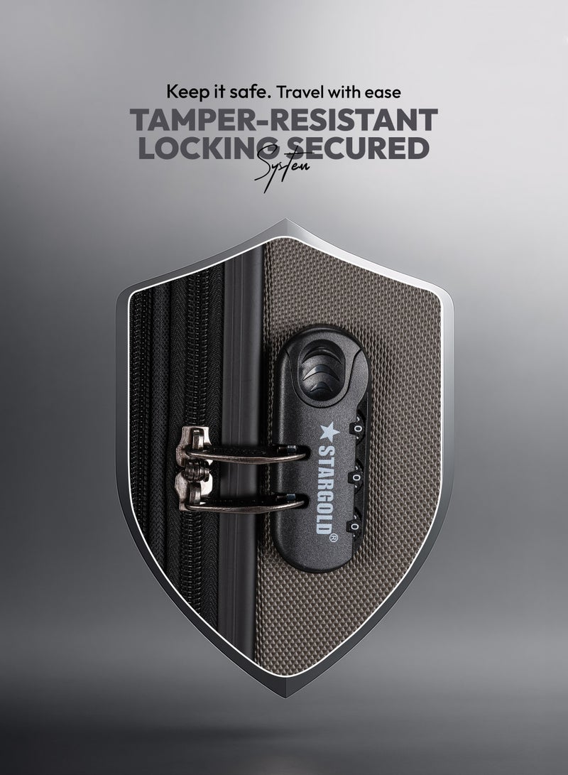 ستارجولد مجموعة حقائب سفر مكونة من 3 قطع من حقائب أمتعة السفر ذات الجانب الصلب من مادة ABS - Image 5